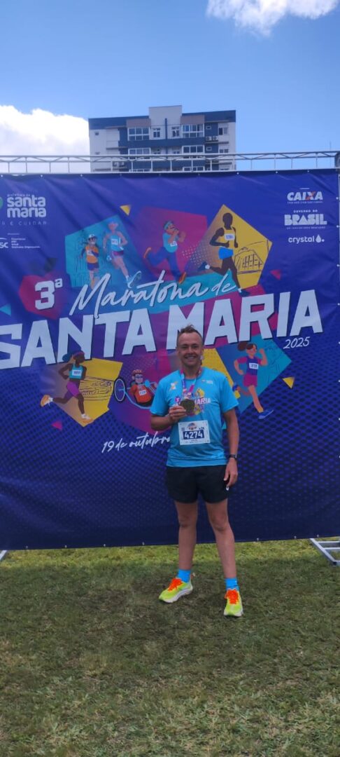 Atleta de Crissiumal se destaca na 3ª Maratona de Santa Maria