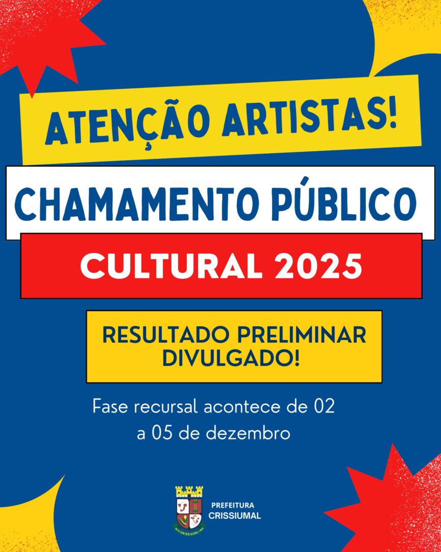 Crissiumal Divulga Resultado Preliminar da Política Nacional Aldir Blanc