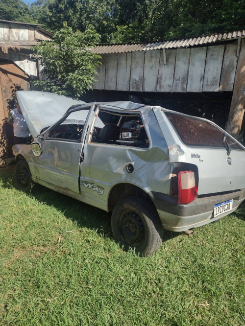 Vereador de Crissiumal se envolve em acidente com capotamento e tem apenas danos materiais