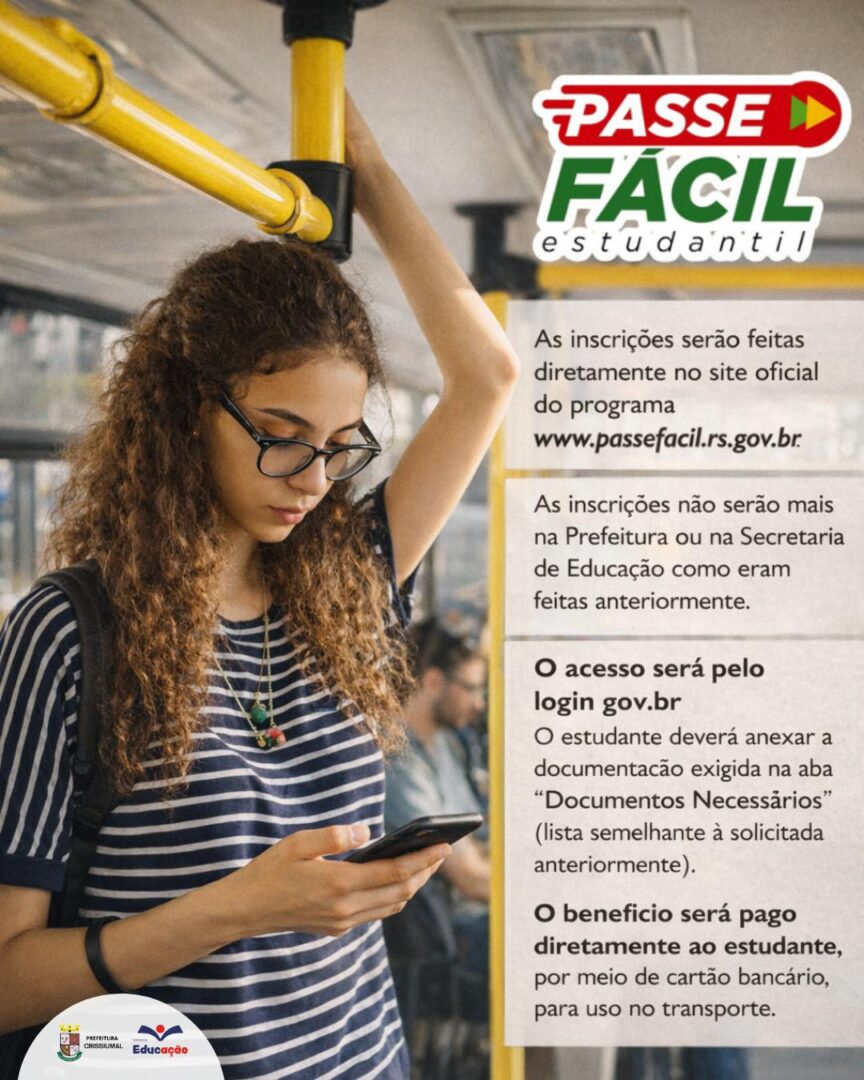 🎓🚍 Passe Fácil Estudantil: atenção às novas regras
