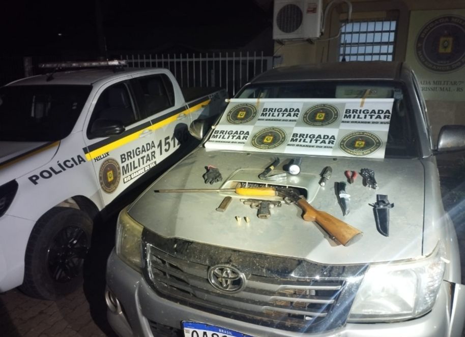 Roubo em Ajuricaba mobiliza operação e termina com veículo recuperado em Crissiumal