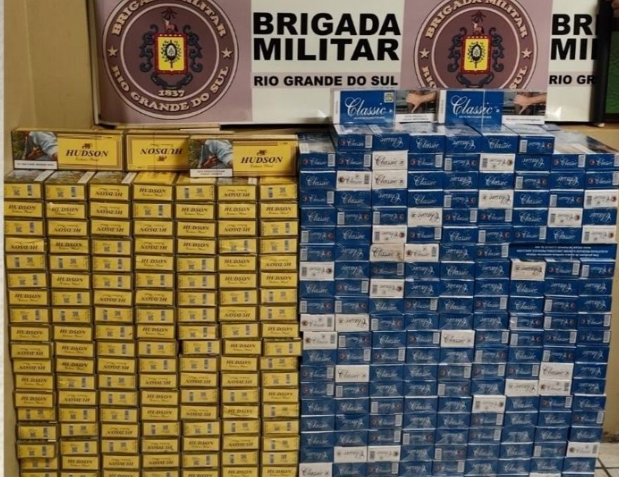 Apreensão de cigarros de origem estrangeira em Três de Maio