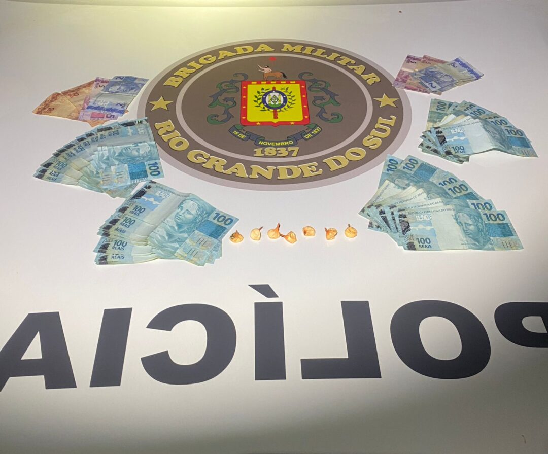 Brigada Militar de Sede Nova prende homem por tráfico de drogas