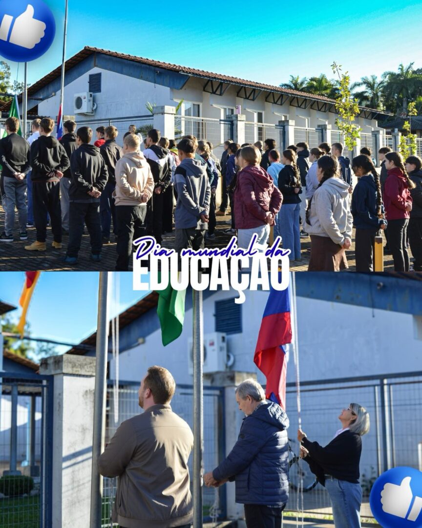 Administração Municipal de Crissiumal promoveu ato pelo Dia Mundial da Educação na Escola Benno Bender