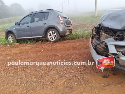 Colisão traseira deixa duas mulheres feridas na estrada de acesso à Consolata, em Três de Maio