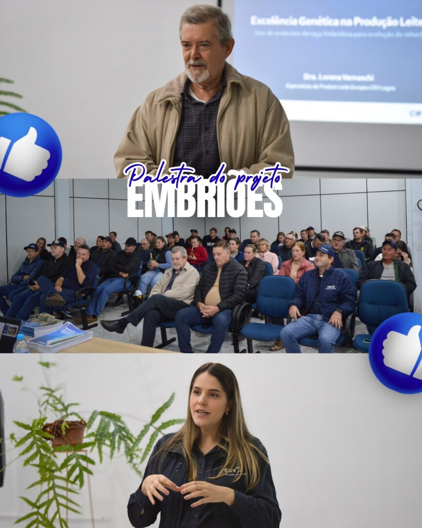 Secretaria de Agricultura promove palestra sobre projeto de embriões para produtores de leite de Crissiumal