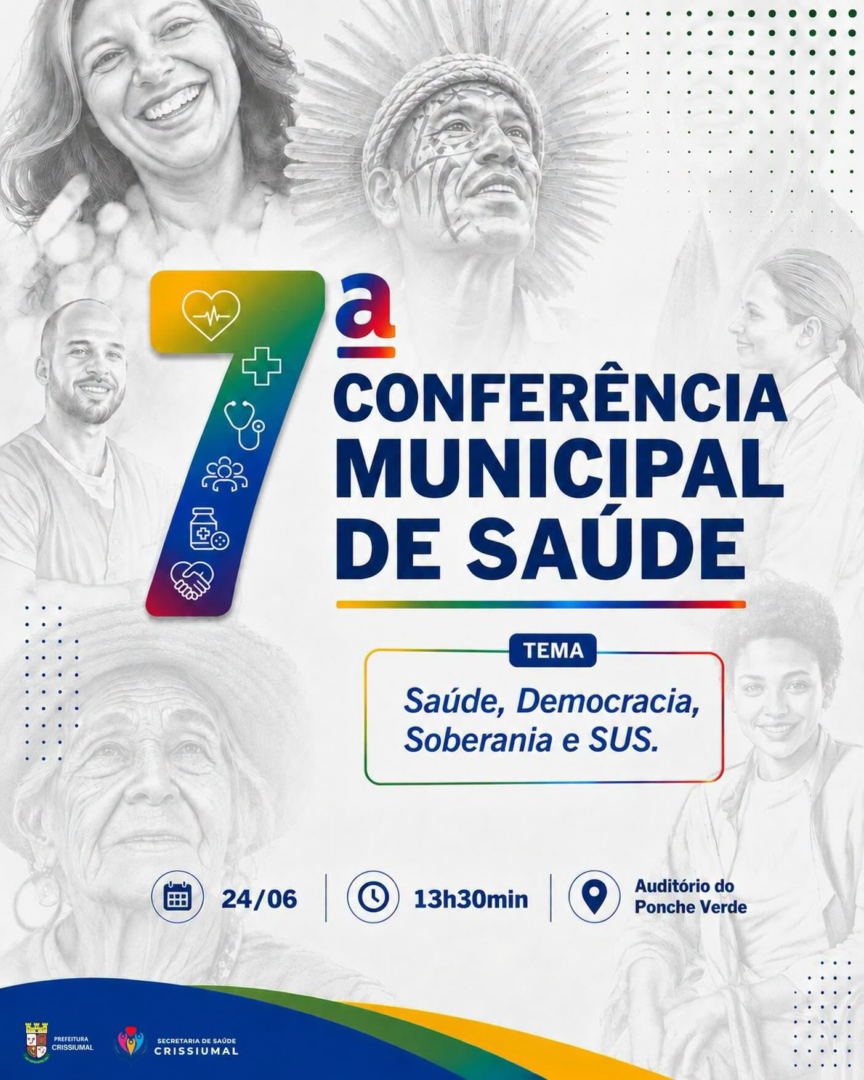 7ª Conferência Municipal de Saúde convida comunidade a participar das decisões para o futuro da saúde