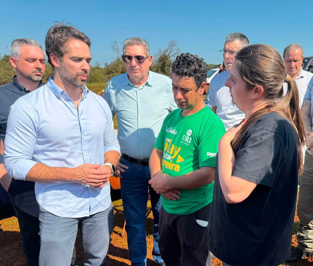 Governador visita Giruá e anuncia R$ 1 milhão para municípios atingidos por tornado