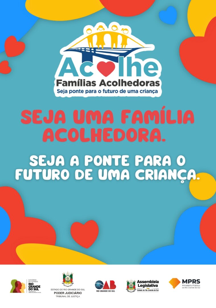 👨‍👩‍👧‍👦 Família Acolhedora: acolher é transformar vidas.