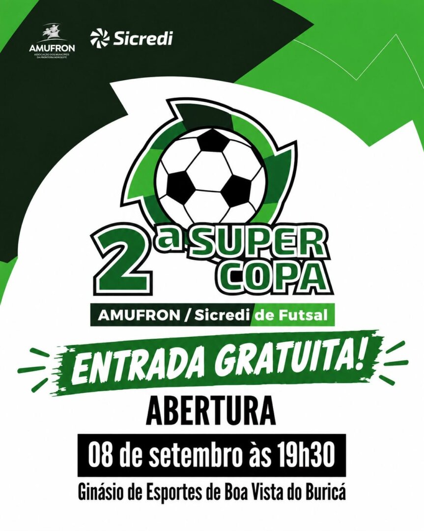 É HOJE! Boa Vista abre a 2ª Super Copa AMUFRON/Sicredi em casa